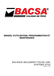 Bacsa KB Manuel D'utilisation Et Maintenance