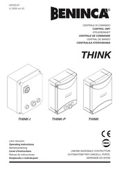 Beninca THINK-P Livret D'instructions