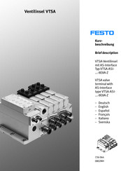 Festo VMPA-ASI-EPL 8E8A-Z Série Manuel De L'utilisateur