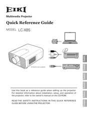 Eiki LC-X85 Guide De Référence Rapide