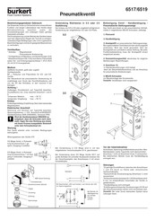 Burkert 6517 Mode D'emploi