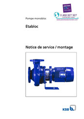 KSB Etabloc Notice De Service / Montage
