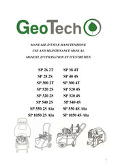 Geotech SP 38 4T Manuel D'utilisation Et D'entretien