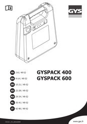 GYS GYSPACK 600 Manuel D'utilisation