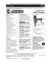 Campbell Hausfeld SB504000 Instructions D'utilisation