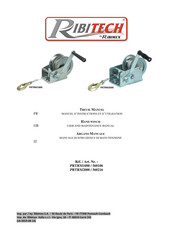 Ribimex 560106 Manuel D'instructions Et D'utilisation