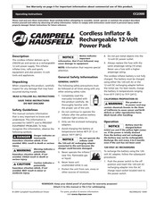 Campbell Hausfeld CC2300 Instructions D'utilisation