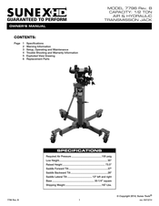 Sunex HD 7796 Manuel D'opération