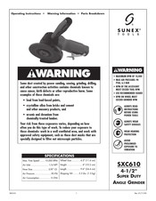 Sunex Tools SXC610 Instructions D'utilisation