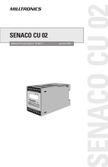 Milltronics SENACO CU 02 Manuel D'instructions