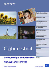 Sony Cyber-shot DSC-W220 Guide Pratique
