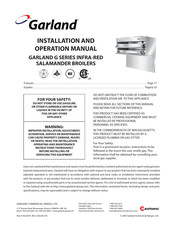 Garland GIR60 Manuel D'installation Et D'opération