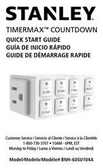 Stanley TIMERMAX BNH-60SU104A Guide De Démarrage Rapide
