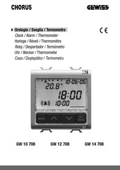 Gewiss CHORUS GW 14 708 Instructions D'utilisation