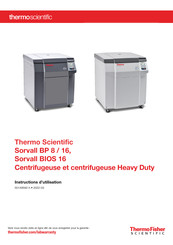 Thermo Scientific Sorvall BP 16 Heavy Duty Instructions D'utilisation