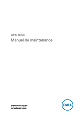 Dell XPS 8920 Manuel De Maintenance