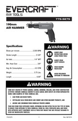 Evercraft Air Tools 776-9275 Guide D'utilisation