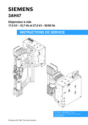 Siemens 3AH4785-6 Instructions De Service
