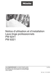 Miele PW6321 Notice D'utilisation Et D'installation