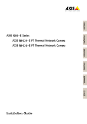 Axis Q86-E Serie Mode D'emploi