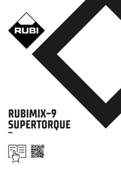 Rubi RUBIMIX-9 SUPERTORQUE Traduction De La Notice Originale