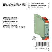 Weidmüller WAZ5 CCC 2OLP EX Notice D'utilisation