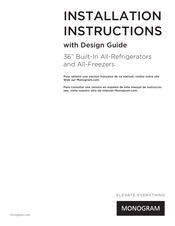 Monogram ZIFS360NHRH Instructions D'installation