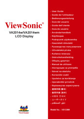 ViewSonic VA2014wm Guide De L'utilisateur