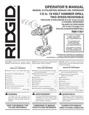RIDGID R8611501 Manuel D'utilisation