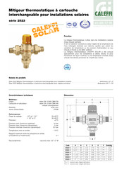 Caleffi 25237 Serie Mode D'emploi