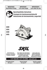 Skil 5485 Consignes De Fonctionnement/Sécurité