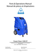 Dustbane Power Clean 1200 XT Serie Mode D'emploi
