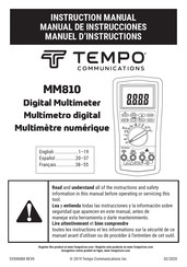 Tempo Communications MM810 Manuel D'instructions
