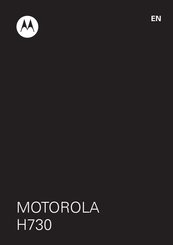 Motorola H730 Mode D'emploi