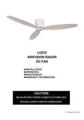 LUCCI Air AIRFUSION RADAR Mode D'emploi