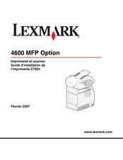 Lexmark 4600 Série Guide D'installation