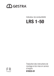 GESTRA LRS 1-50 Traduction Des Instructions De Montage Et De Mise En Service D'origine