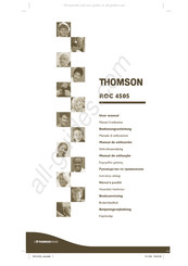 THOMSON ROC 4505 Manuel D'utilisation