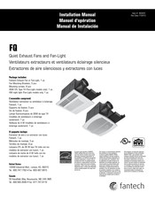 Fantech FQ 110FL Manuel D'opération