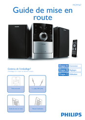 Philips MCM167 Guide De Mise En Route