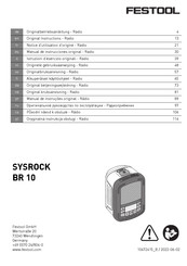 Festool SYSROCK BR 10 Notice D'utilisation