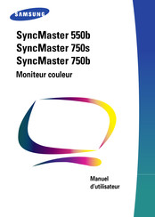 Samsung SyncMaster 750B Manuel D'utilisateur
