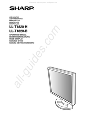 Sharp LL-T1820-H Mode D'emploi