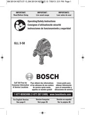 Bosch GLL 3-50 S Consignes D'utilisation/De Sécurité