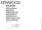 Kenwood KPA-SD100 Mode D'emploi
