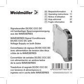 Weidmüller WAZ4 VVC DC 0-10/0-10V Notice D'utilisation