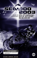 BOMBARDIER SEA-DOO GTI LE RFI 2003 Guide Du Conducteur