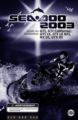 BOMBARDIER SEA-DOO GTI California 2003 Guide Du Conducteur