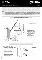 Erreka ULTRA ULS45ECD Guide Rapide D'installation Et Programmation