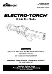 Homeright Electro-Torch C900085 Manuel D'instructions